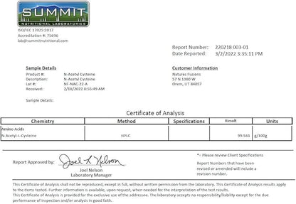 Nature's Fusions NAC Supplement N-Acetyl Cysteine - NAC 600 mg - Anti Aging Supplement, Antioxidant Supplement, Liver and Lung Support, Boost Glutathione - N Acetyl Cysteine (60 Capsules)