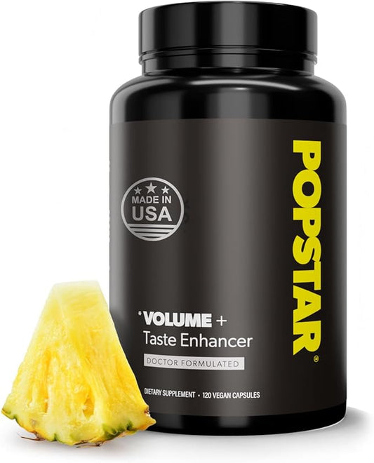 POPSTAR Labs Semen Volume Booster - Men's Semen Health & Fertility Supplement - Doctor Formulated to Increase Load Volume - Made in USA - Non-GMO, Organic, Vegan - 120 Capsules (1 Month Supply)