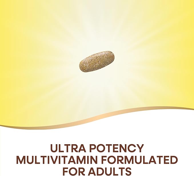 Nature's Way Alive! Adult Ultra Multivitamin, Promotes Energy Metabolism, Heart & Muscle Function*, with B-Vitamins Including Methylated B12, Gluten Free, 60 Tablets (Packaging May Vary)