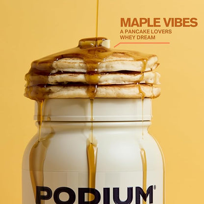 Podium Nutrition, Whey Protein Powder, Maple Butter Pancake, 27 Servings, 25g of Whey Protein Per Serving, Gluten Free, Soy Free