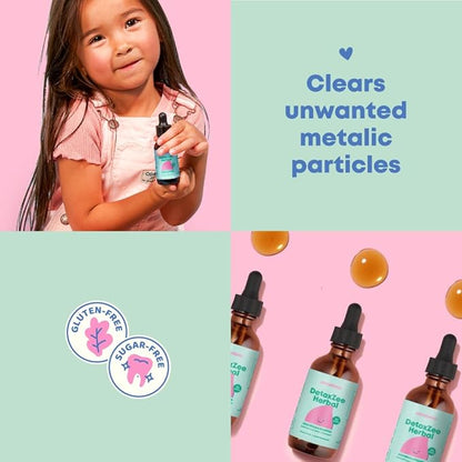 JoySpring Herbal Detox and Kids Cleanse | Herbal Detox with Cilantro Extract Provides a Toddler Detox for Kids | Support Speech, Improve Behavior with a Natural Detox for Kids with Cilantro Tincture