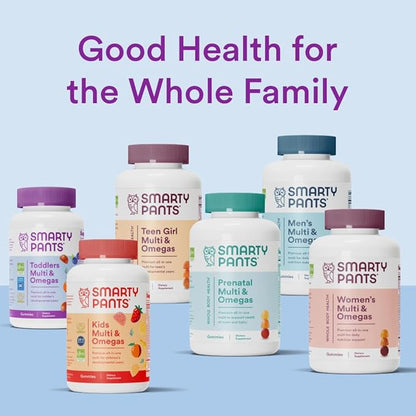 SmartyPants Toddler Multivitamin Gummies: Omega 3 Fish Oil (EPA/DHA), Vitamin D3, C, Vitamin B12, B6, Vitamin A, K & Zinc, Beta Carotene, Gluten Free, Three Fruit Flavors, 70 Count (23 Day Supply)