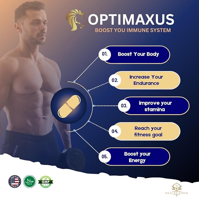 Optimaxus for Energy Support,Endurance and Extra Strength,10 Capsules