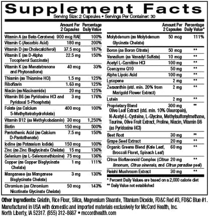 Olivamine MultiVitamin for Total Balanced Nutrition 60 Capsules