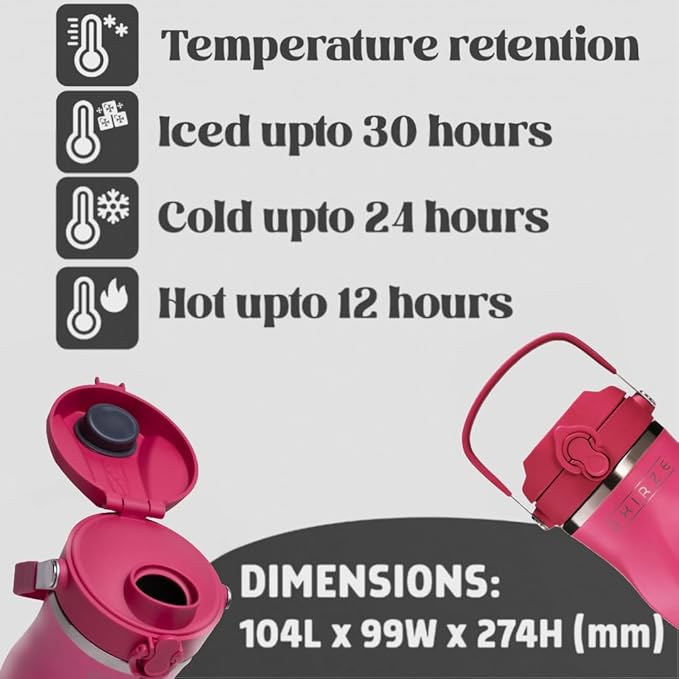 Shaker Bottle –26oz Double Wall Stainless Steel, No Mixing Tools Needed,Ideal for Protein Shakes,Water, Smoothies, Cocktails –Leak-Proof, Copper-Insulated, BPA-Free (Pink)