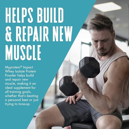 Myprotein - Impact Whey Isolate - Whey Protein Powder - Flavored Drink Mix - Daily Protein Intake for Superior Performance - Cookies & Cream (5.5 lbs, Pack of 1)