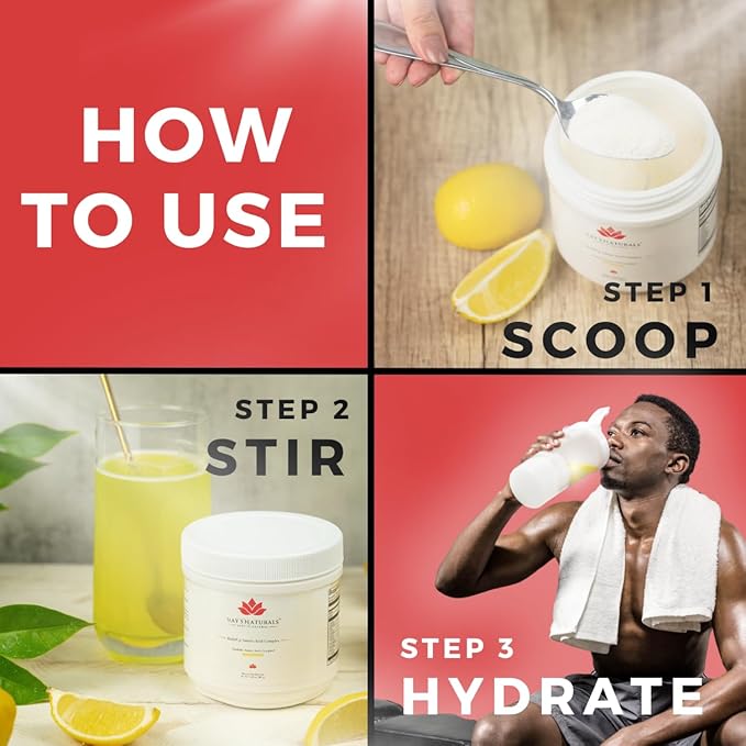 Hay's Naturals BuildUp - Advanced Amino Acid Complex | BCAA Powder with All Essential Amino Acids for Lean Muscle Growth, Enhanced Strength & Recovery | 30 Servings |Natural Lemon Flavoring