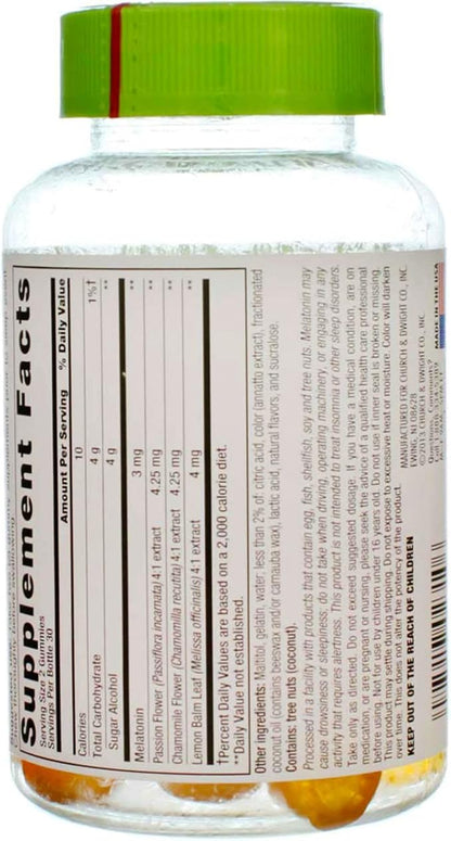 Vitafusion Sleep Well Melatonin Gummies Sugar Free, 60 Each (3 Pack)