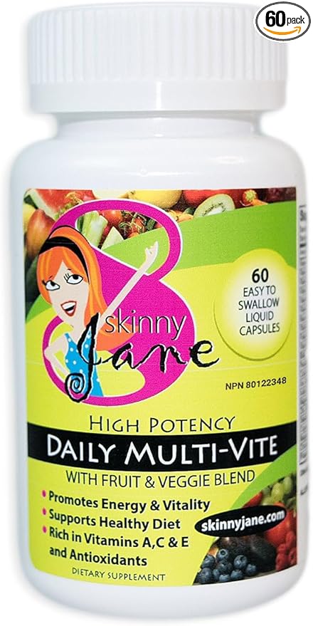 | Best Daily Multi Vitamin Formula | Supports Immune System| Increases Energy | Well Being Formula | Unique Fruit and Veggie Blend (60 Easy to Swallow Liquid Caps)