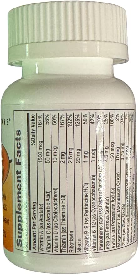 GeriCare One-Daily Multi-Vitamin & Minerals, Dietary Suplement Tablets (100 Count (Pack of 1))
