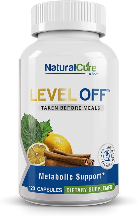 Level Off - Spike Curb Supplement 120 Capsules 60 Servings Vegan, Non-GMO, Gluten Free