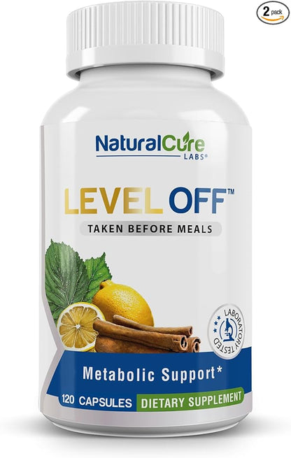 Level Off - Spike Curb Supplement 120 Capsules 60 Servings Vegan, Non-GMO, Gluten Free