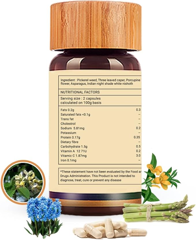 Thyroid Support Supplement - Natural Thyroid Support - Vegetarian & Non-GMO - 100% Vegan Ayurveda Supplement - 80 Capsules