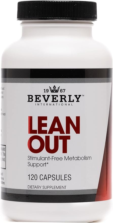 Beverly International Lean Out 120 caps. Fat Burner with Metabolic Support. Lipotropics. Choline, Carnitine, Chromium. Stimulant-Free Belly Fat Burner. Get Leaner. Use AM & PM, Stackable Diet Pills.