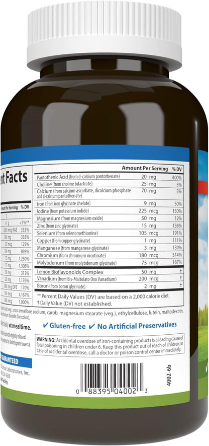 Carlson - Super 1 Daily, Vegetarian Multiple Formula, Multivitamin, Optimal Wellness, 180 Tablets