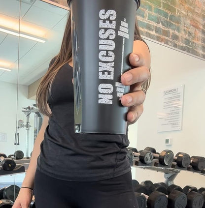 Protein Shaker Bottle, Shaker Bottles For Protein Mixes; Pre Workout With Protein Powder Container To Go, Protein Powder Travel Container & Gym Keychain Container Included.