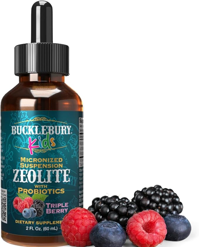 Zeolite for Kids - Delicious Berry-Flavored Zeolite Liquid Suspension with Probiotics - Natural Support for Kids' Health - 2 Fl Oz