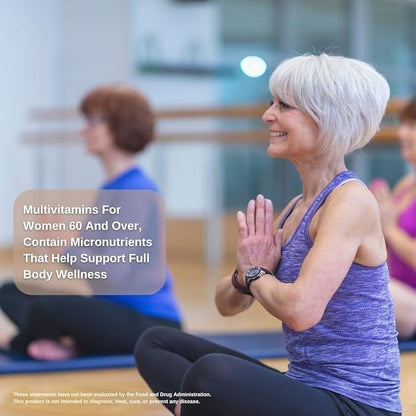 Senior multivitamins, Vitamins and Minerals Supplement, Women and Men Over 60, with Vitamin B12, Easy to Swallow, 100 softgels, by Pharmatech®