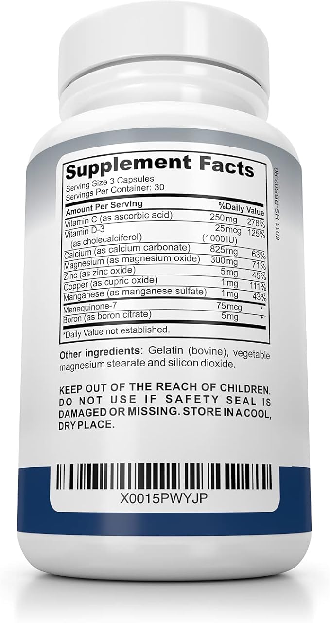 Bone Builder Joint Supplements for Women - Increased Bone Health Plus New Growth - Bone Strength Formula - Organic Bone Care for Max Raw Absorption Boost - Feel New Life & Alive