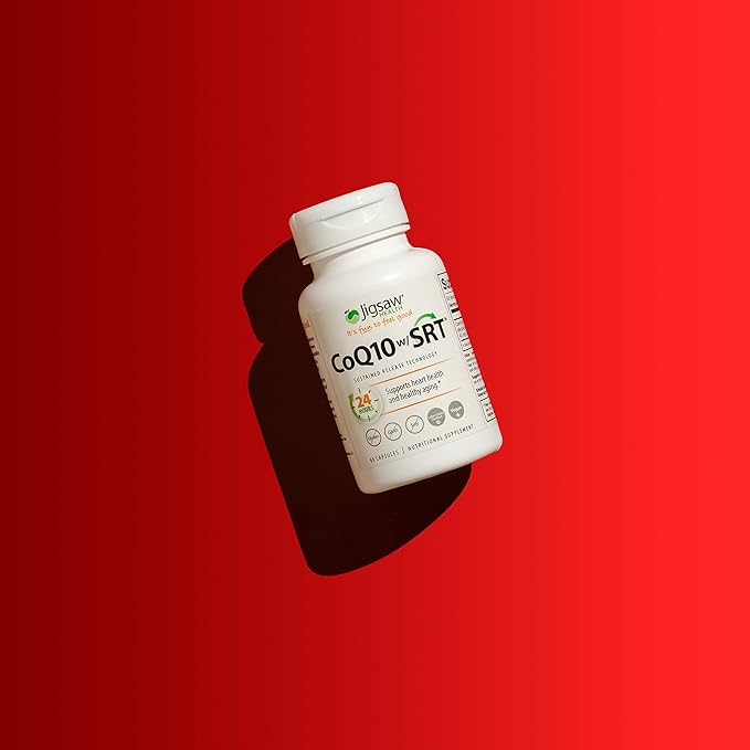 Jigsaw Health CoQ10-SRT | Heart Health Support | with Sustained Release Technology | 60 Servings
