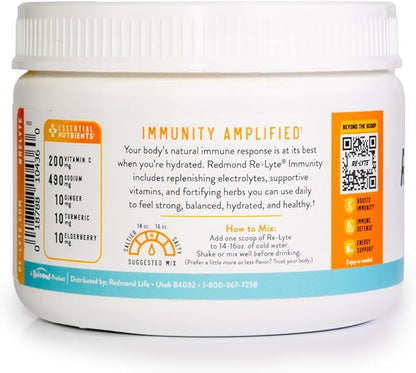 REDMOND Re-Lyte Immunity, Multivitamin Supplement Mix (Pinapple Orange)