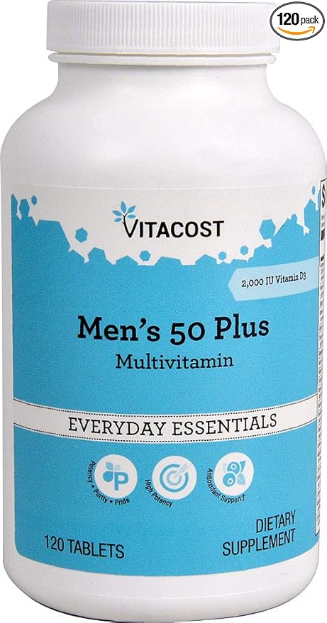 Vitacost Men's 50 Plus Multi Vitamin - 120 Tablets