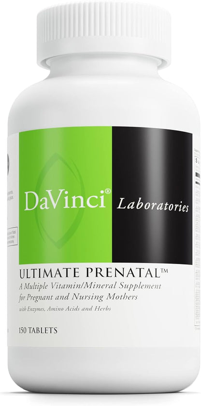 DaVinci Labs Ultimate Prenatal - Nutritional Supplement for Pregnant Women and Nursing Mothers to Support Healthy Pregnancy and Lactation* - With Vitamins, Minerals, Amino Acids and More - 150 Tablets