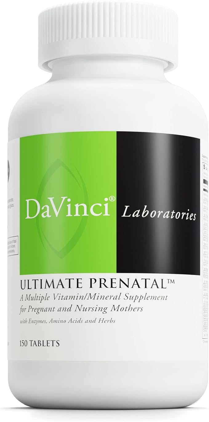 DaVinci Labs Ultimate Prenatal - Nutritional Supplement for Pregnant Women and Nursing Mothers to Support Healthy Pregnancy and Lactation* - With Vitamins, Minerals, Amino Acids and More - 150 Tablets