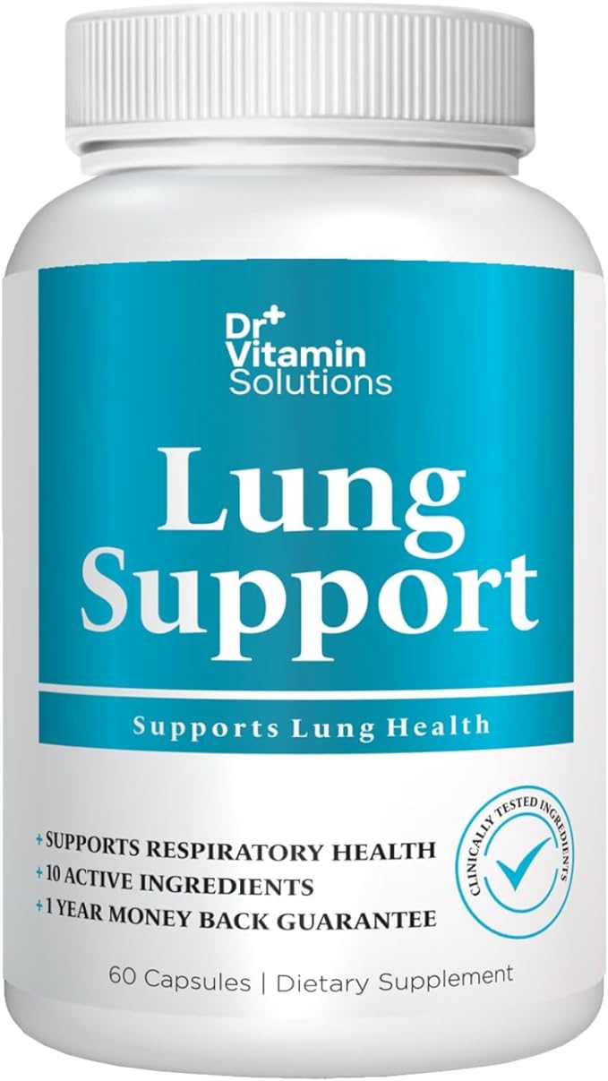Lung Revive: Advanced Respiratory Support with Butterbur, Quercetin, & Vitamin C - Enhanced Breathing & Lung Detox Formula, Doctor-Developed, 60 Caps (2-Month Supply)