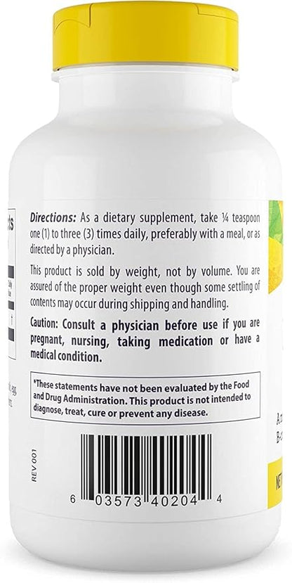 Healthy Origins Inositol Powder, 113.4 g - for Skin, Hair & Nail Health - Vitamin B8 Powder Supplement - Part of The B Complex Family - Vegan, Non-GMO & Gluten-Free Supplement - 4 Oz