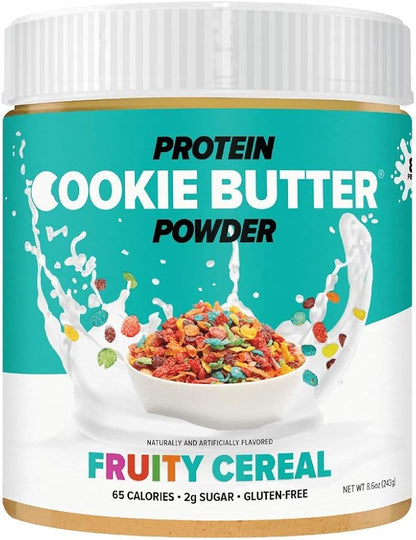 Whey Protein Cookie Butter Powder - Fruity Cereal | Keto-Friendly, Low Carb, No Added Sugars, Gluten-Free | Easy to Mix, Bake and Spread | 8.6oz