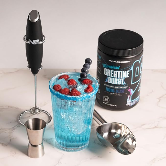 NutraBio Pure Creatine Monohydrate Powder Supplement, Arctic Blast, (300 g) - Supports Bulk Muscle Energy, Recovery, and Strength - HPLC Tested Pure Grade Creatine Powder Supplement for Men and Women