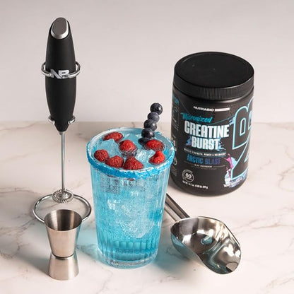 NutraBio Pure Creatine Monohydrate Powder Supplement, Arctic Blast, (300 g) - Supports Bulk Muscle Energy, Recovery, and Strength - HPLC Tested Pure Grade Creatine Powder Supplement for Men and Women