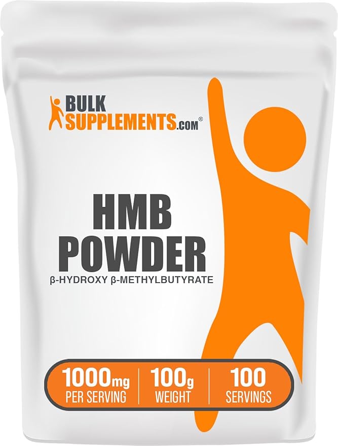 BulkSupplements.com HMB Powder - as Calcium HMB, Beta-Hydroxy Beta-Methylbutyrate - HMB Powder Supplements, Gluten Free - 1000mg per Serving, 100g (3.5 oz) (Pack of 1)