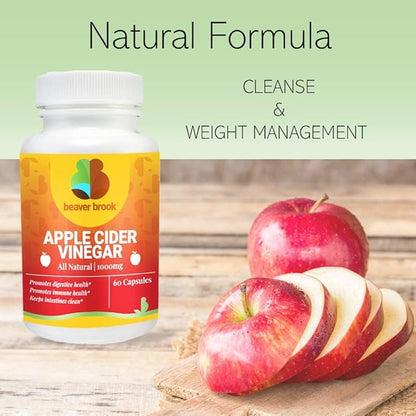 Apple Cider Vinegar All Natural Dietary Supplement – 60 Capsules