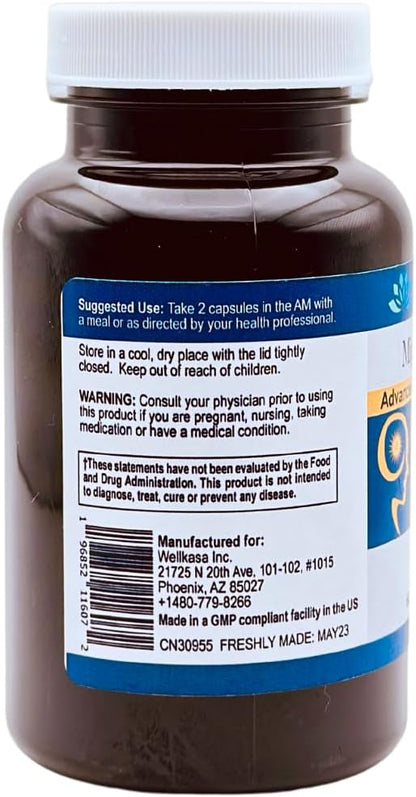 Migra-Well AM: Energizing Daily Methylated Multivitamin with Bioavailable Minerals & Antioxidants Supporting Brain & Nerve Heath for Women and Men - Without Iron (60 Capsules)
