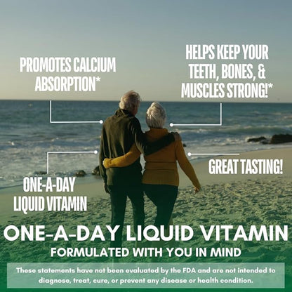 Tropical Oasis Liquid Calcium Magnesium | Promotes Strong Bones & Healthy Teeth | 98% Max Absorption | 32 Fl Oz, 64 Serv