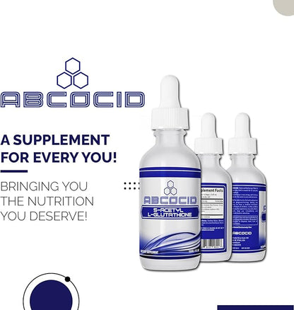 S-Acetyl L-Glutathione 95 mg, 4 Oz Liquid, 240 Servings, Made in USA, Quick Absorption, Quality Potent Ingredients, Non-GMO, GMP Certified, Cruelty-Free Products