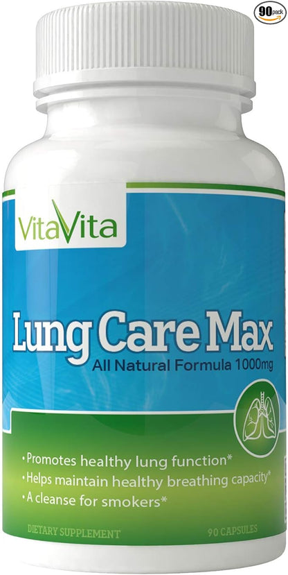 Lung Care Max, Special Antioxidant Formula with American Ginseng, Bee Propolis, and Royal Jelly (90 Capsules)