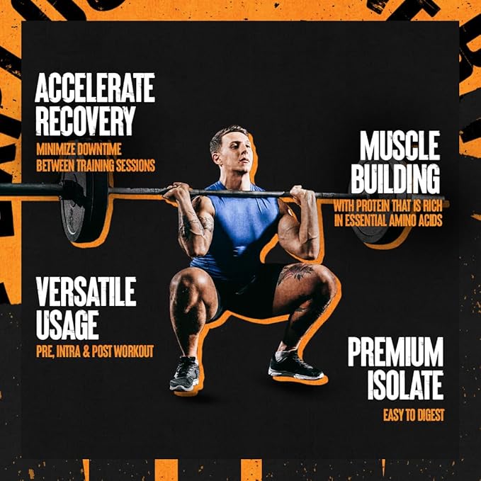 Clear Whey Isolate Protein Powder - Easy to Digest and Mix, 5g BCAA, Deliciously Juicy, Refreshing Anytime Drink for Men and Women, Pineapple Orange 500g (20 Servings)