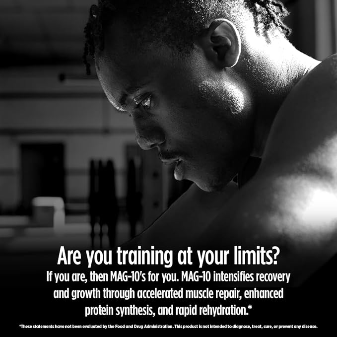 MAG-10 Recovery Drink Mix - Fast-Absorbing Peptides & Cluster Dextrin for Muscle Gains, Quick Recovery & Peak Performance - 15 Servings, Berry (1.29 lb)