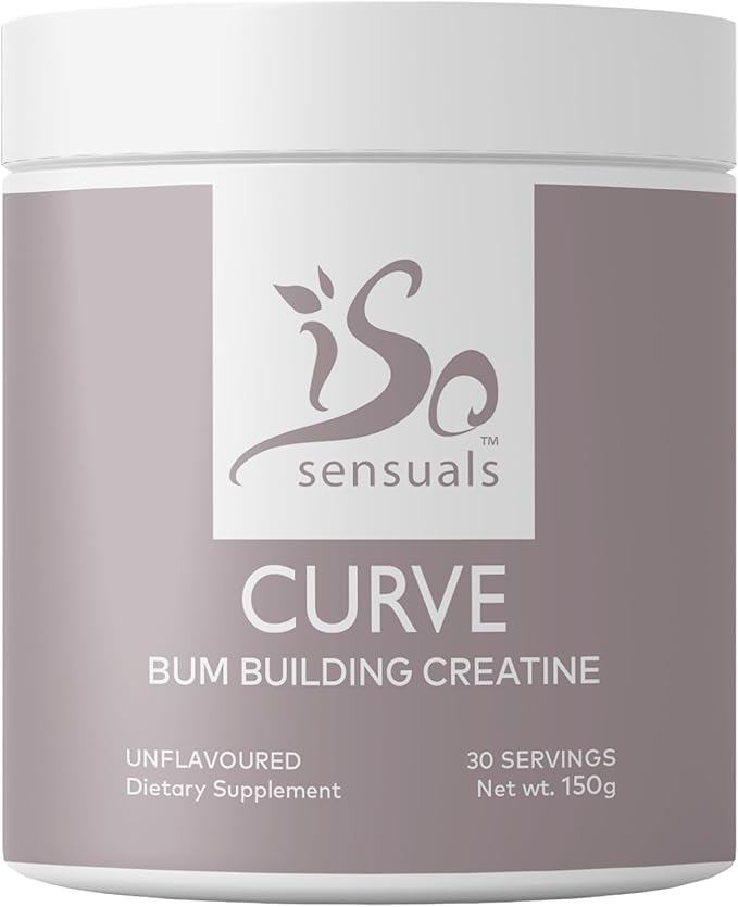 Curve Bum Building Creatine - Micronized 200 Mesh for Smooth Muscle Builder for Women, Creatine Women Enhancer, Energy Supplement for Booty Gains. 30 Unflavored Perfect Peach Servings
