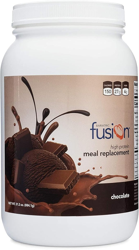 Bariatric Fusion Chocolate High Protein Meal Replacement Shake | 27g Whey Isolate Bariatric Protein Powder | Lactose Free Whey Protein Powder | Gluten and Sugar Free | 21 Servings