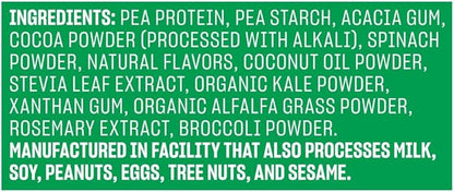 Vega Protein and Greens Protein Powder, Chocolate - 20g Plant Based Protein Plus Veggies, Vegan, Non GMO, Pea Protein for Women and Men, 1.3 lbs