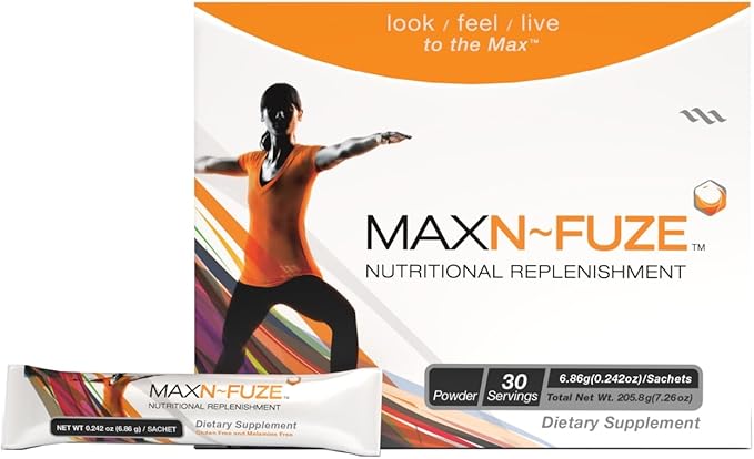 Max N-Fuze, Nutritional Replenishment, 30 Packets (0.24 Ounce), 30 Servings