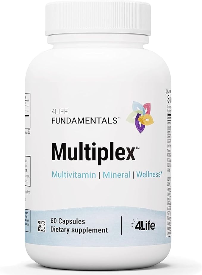 4Life Multiplex - Dietary Supplement with 21 Essential Vitamins and Minerals to Support Health and Immune System - Supplement with A, B, C, Zinc, Biotin, and More to Support Health - 60 Capsules