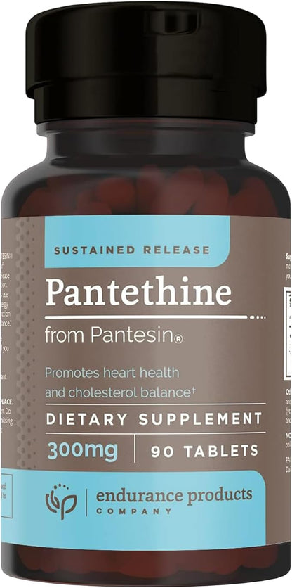Pantethine from Pantesin, 300mg Sustained Release, 90 Tablets, Endurance Products Company