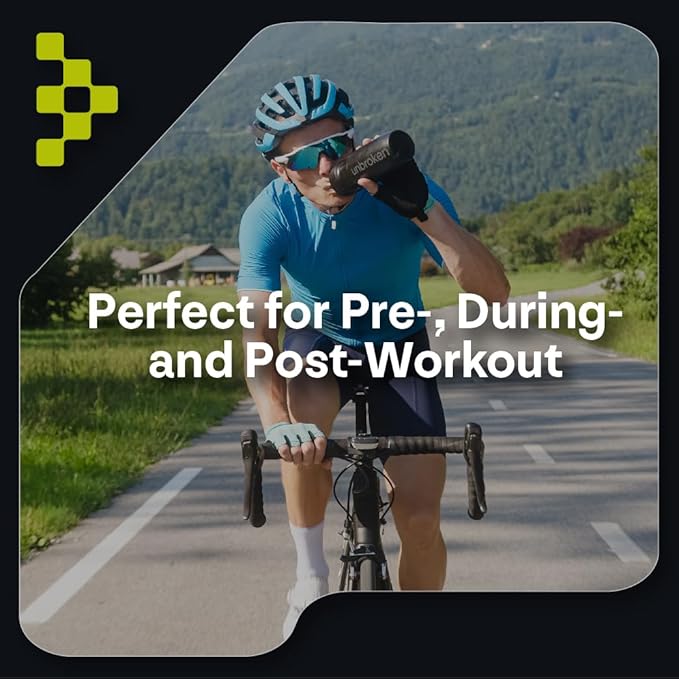 UNBROKEN Amino Energy Tablets with All 9 EAA & BCAA Amino Acids in Free-Form, Amino Acids Supplement for Faster Recovery & Less Muscle Soreness, Post & Preworkout for Men & Women,10 Serv. Lemon/Lime.