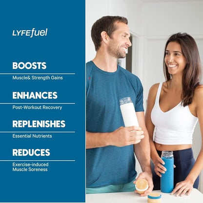 Vegan Protein Shake by LyfeFuel | Plant-Based Protein Powder with BCAA, Greens & Superfoods for Sports Performance, Recovery & Lean Muscle Building | Clean Whey Protein Powder (Chocolate, 24 Servings)