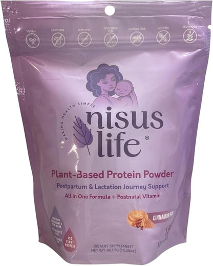 Postpartum & Lactation Journey Protein Powder (16.35 oz, Cinnamon Bun)